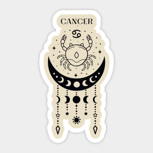 Cancer star sign; cancer; zodiac sign; horoscope sign; symbol; water sign; cancer birthday Sticker